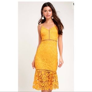 NWT Sweet Lulu’s Crochet/Lace Spring Midi Dress